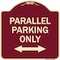 Signmission Parallel Parking Only with Bidirectional Arrow Heavy-Gauge Aluminum Architectural Sign A-DES-BU-1818-23506 - alternate 1